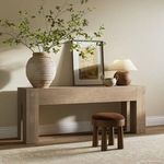 Product Image 4 for Abaso Whitewash Rustic Oak Console Table from Four Hands
