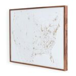 Product Image 2 for Gold Map, Usa White from Four Hands