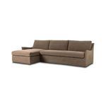 Sectional shown at three-quarter angle highlighting the chaise and arm design from the left