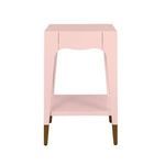Product Image 6 for Patti Tapered Leg One Drawer Side Table With Antique Brass Foot Caps from Worlds Away