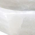 Close-up detail focusing on the translucent veining in the alabaster material at bowl corner