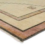 Product Image 11 for Kyrenia Hand-Knotted Medallion Pink / Cream Rug 18" x 18" from Jaipur 