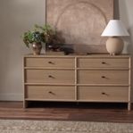 Product Image 17 for Analisa Sandy Oak 6 Drawer Dresser from Four Hands