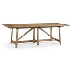 Product Image 1 for Sidereal French Laundry Stripped Brown Chestnut Dining Table from Johnathan Charles