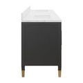 Product Image 6 for Verona Black Vanity with Rectangular Undermount Sink from Currey & Company