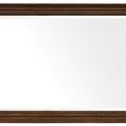 Leesburg Landscape Mirror with classic hardwood frame and cherry veneer in a dark brown finish, rectangular shape