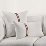 Product Image 8 for Ralph Cotton Linen Fabric Throw Pillow in Ivory Sangria from Classic Home Furnishings