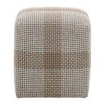 Product Image 1 for Cross Solid Teak Dark Gray Woven Accent Cube from Essentials for Living