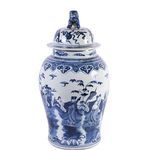 Product Image 7 for Blue & White Temple Jar W/ 8 Immortals Motif from Legend of Asia