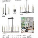Product Image 4 for Livingston 10 Light Linear Chandelier In Matte Black And Satin Brass from Elk Lighting