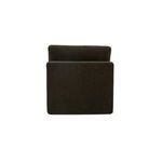 Back view of Cates Slipper Chair showing smooth upholstery surface, no visible seams