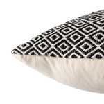 Product Image 2 for Estes White/ Dark Gray Geometric Down Throw Pillow 22 Inch from Jaipur 