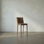 Product Image 1 for Newton Orris Brown Leather Counter Chair from Noir