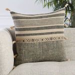 Product Image 5 for Ikal Stripes Beige/ Dark Gray Throw Pillow 18 inch from Jaipur 