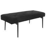 Product Image 2 for Olivier Modern Black Bench from Uttermost
