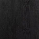 Close-up of ebony oak wood grain texture with brushed finish