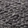Close-up of charcoal pillow fabric showing detailed wool and cotton woven texture
