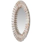 Product Image 2 for Diza Round Whitewash Mirror from Currey & Company