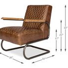 Beverly Hills Chair - Cuba Brown Leather image 5
