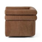 Product Image 15 for Evie Upholstered Palermo Cognac Leather Swivel Chair from Four Hands