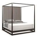 Product Image 1 for Black Wood Modern California King Pinstripe Bed from Caracole