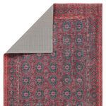 Product Image 3 for Kate Lester + Kalinar Damask Moroccan Dark Red/ Blue Rug - 18" Swatch from Jaipur 
