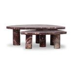 Product Image 30 for Zion Merlot Marble Coffee Table Set from Four Hands