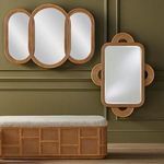 Product Image 4 for Santos Sand Rattan Rectangular Mirror from Currey & Company