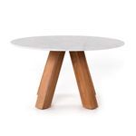 Product Image 3 for Sanders Outdoor Dining Table 54" Marble from Four Hands