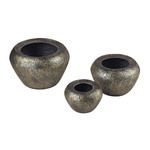 Product Image 1 for Set Of 3 Antique Bronze Finish Planters from Elk Home