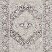 Monroe Charcoal / Multi Rug with large-scale antique Turkish Oushak motifs in neutral tones with black accents