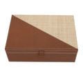 Product Image 7 for Leather & Raffia Box, Set of 2 from Currey & Company