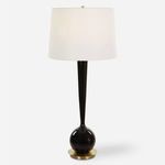 Product Image 1 for Brielle Polished Black Table Lamp from Uttermost