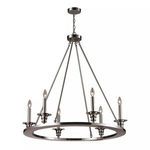 Product Image 1 for 6  Light Chandelier In Satin Nickel from Elk Lighting