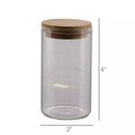 Product Image 4 for Finn Canister - Glass with Wood Lid from Homart