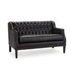 Product Image 1 for Essex Black Leather Loveseat from Regina Andrew Design