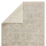 Folded corner showcasing fine weave and soft fabric texture of the Michon Oriental rug