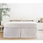 Product Image 1 for Pleated Flax Linen Queen Bed Skirt from Pom Pom at Home