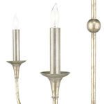 Product Image 2 for Nottaway Linear Champagne Chandelier from Currey & Company