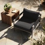 Product Image 11 for Sherwood Fiqa Boucle Slate Modern Outdoor Light Wood Chair from Four Hands
