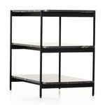 Jasper Nightstand shown from angled side view highlighting frame and shelf depth