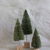 Product Image 4 for Clara 6" x 11" Bottle Brush Trees with Wooden Base, Set of 3 from Creative Co-Op