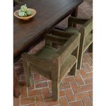 Two Elise Dining Chairs side by side at dining table seen from slightly elevated rear angle
