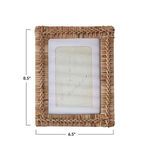 Product Image 3 for Georgina Handwoven Natural Rattan 5"x7" Photo Frame from Creative Co-Op