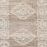 Rivers Lilac Ivory rug shown in vertical rectangular shape with symmetrical motifs and fringes on both ends