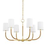 Product Image 1 for Webson 6-Light Chandelier - Aged Brass from Hudson Valley
