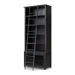 Product Image 12 for Admont Worn Black Veneer Traditional Bookcase with Ladder from Four Hands