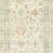 Long runner Rosette rug flat laid with detailed floral and geometric pattern in muted tones