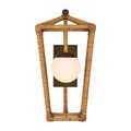 Product Image 3 for Denison Rattan Wrapped Outdoor Wall Sconce from Currey & Company