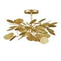 Product Image 4 for Lunaria Gold Semi-Flush Mount from Currey & Company